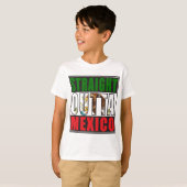 T-shirt Droit sortie du drapeau du Mexique (Devant entier)