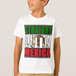 T-shirt Droit sortie du drapeau du Mexique