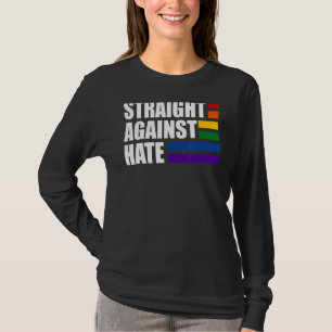 T-shirt Droite Contre La Haine Arc En Ciel Drapeau Lgbt Dr