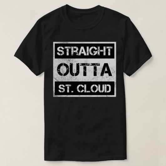 T-shirt Droite en dehors de St Cloud ville Minnesota Vinta (Design devant)