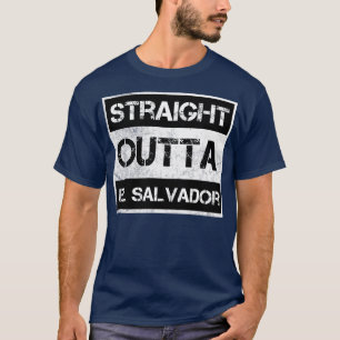 T-shirt Droite En Dehors El Salvador Voyageur Pays Cadeau