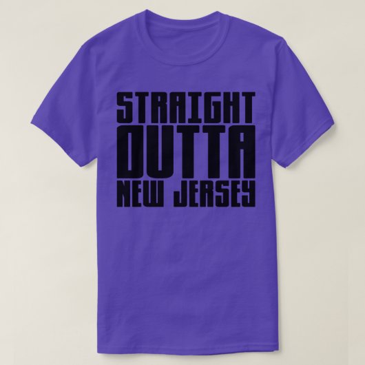 T-shirt Droite en direction du New Jersey 1 (Design devant)