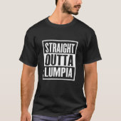 T-shirt Droite En Outta Lumpia Filipino Spring Roll Tee (Devant)