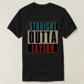 T-shirt Droite en sortant Layton Utah UT (Design devant)