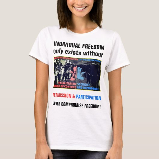 T-shirt Droite et Gauche (lumière) (Devant)