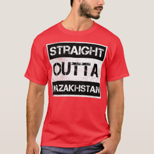 T-shirt Droite Extérieur Kazakhstan Voyageur Cadeau Pays E