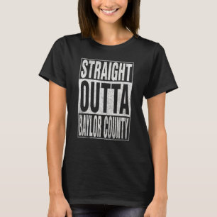 T-shirt DROITE OUTTA BAYLOR COMTÉ Cool Accueil Citation