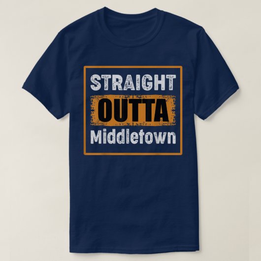 T-shirt Droite Outta Middletown Ohio USA Retro Distresse (Design devant)