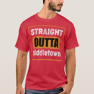 T-shirt Droite Outta Middletown Ohio USA Retro Distresse