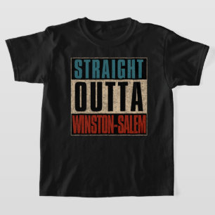 T-shirt Droite Outta Winston-Salem Caroline du Nord NC
