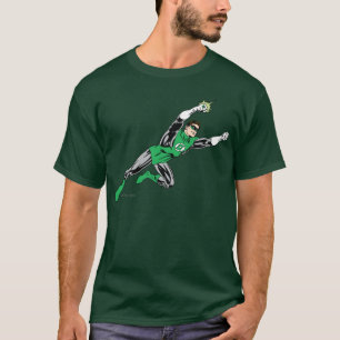 T-shirt Droite verte de mouche de lanterne