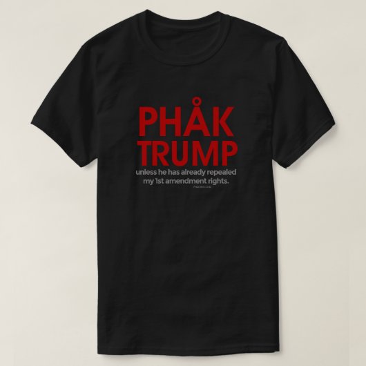 T-shirt Droites de ęr amendement d'atout de Phak (Design devant)