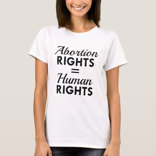 T-shirt Droits à l'avortement Égalité des droits humains (Devant)