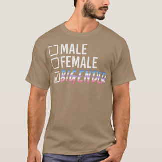 T-shirt Droits De L'Homme Bi Sexe Gay pride Lgbtq Bigend