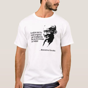 T-shirt Droits des animaux de Mahatma Gandhi