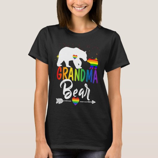 T-shirt Droits des Gay pride de l'ours de grand-mère LGBT  (Devant)