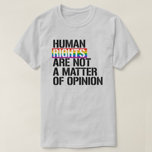 T-shirt Droits LGBTQ (Design devant)