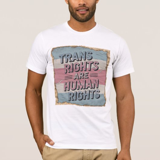 T-shirt droits trans - Vintage (Devant)