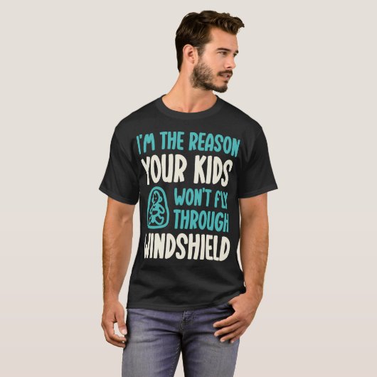 T-shirt Drôle С enfant Technicien en sécurité des passager (Devant entier)