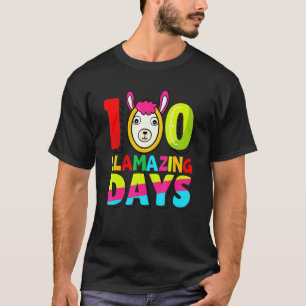 T-shirt Drôle 100 Jours Llamazing Lama Professeur 100ème J
