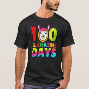 T-shirt Drôle 100 jours Llamazing Lama Professeur 100ème j