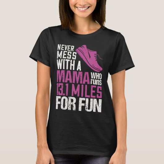 T-shirt Drôle 13.1 Semi-marathon entraînement à la course (Devant)