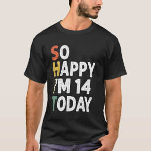 T-shirt drôle 15 Ans Anniversaire Vintage Si Heureux Im 15