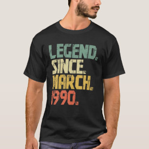 T-shirt Drôle 32 Ans Hommes Légende Femmes Depuis le 19 Ma