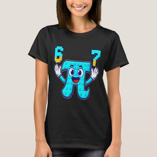 T-shirt Drôle 3.14 6 7 mème math nerd genz pourriture céré (Devant)