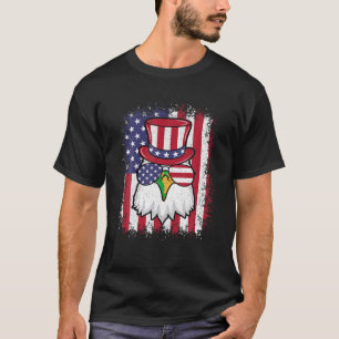 T-shirt Drôle 4 juillet américain Drapeau Patriotique Eagl