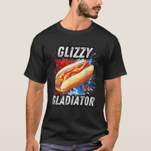 T-shirt Drôle 4 juillet Hotdog Glizzy Gladiator Américain