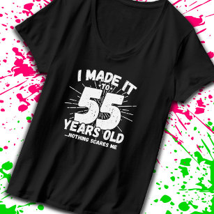 T-shirt Drôle 55e anniversaire Citation Sarcastique 55 ans