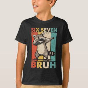 T-shirt Drôle 67 Meme Garçons Enfants 6 7 Dabbing Six Sept