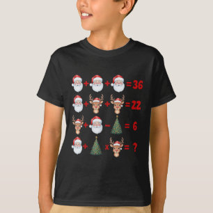 T-shirt Drôle 67 Meme Noël Mathématiques Professeur Santa