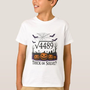 T-shirt Drôle 67 Mème Prof de maths 6 7 Halloween Carré Ro