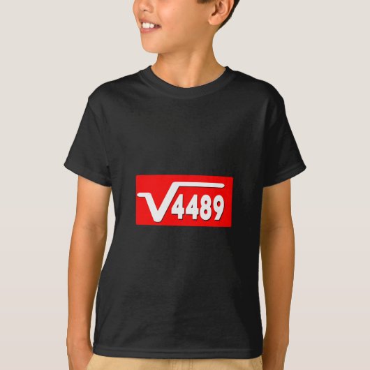 T-shirt Drôle 67 Mème Racine Carrée 4489 Argot Prof De Mat (Devant)