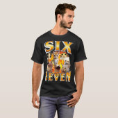 T-shirt Drôle 67 Mème Six Sept Chat Mème Drôle Bootleg Gra (Devant entier)