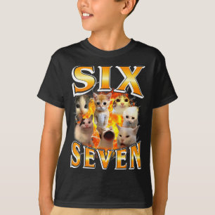 T-shirt Drôle 67 Meme Six Sept Chat Meme Drôle Bootleg Gra