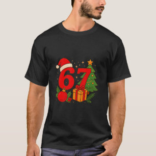 T-shirt Drôle 67 Noël 6 7 Six Sept Meme 6 7 Correspondant