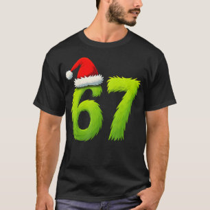T-shirt Drôle 67 Noël Six Sept Memes 6 7 Ados Garçons F