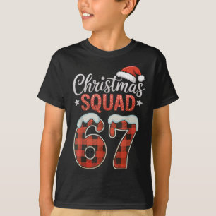 T-shirt Drôle 67 Six Sept Mème Brainrot 67 Noël Squa