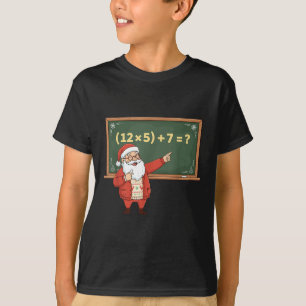 T-shirt Drôle 67 Six Sept Prof de Maths Noël Meme Equ