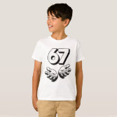 T-shirt Drôle 6 7 Mème Génération Alpha Argot Génération Z (Devant entier)