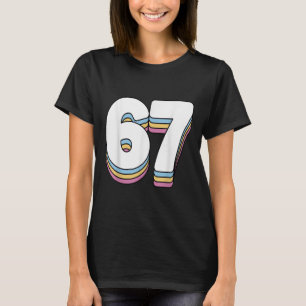 T-shirt Drôle 6 7 Mème Six Sept Génération Alpha Argot 67