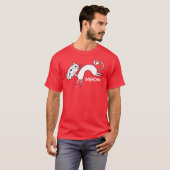 T-shirt drôle 9 de Meow de chat (Devant entier)