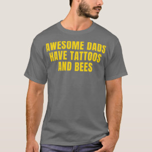 T-shirt Drôle Abeille apiculture papa tatouages