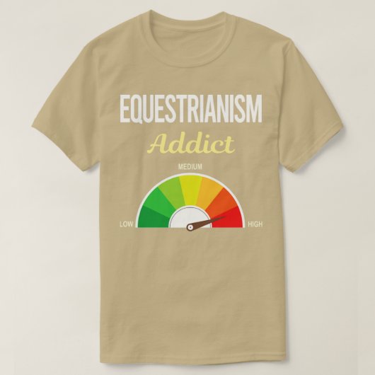 T-shirt Drôle Addict Equestrianisme Cheval équitation équi (Design devant)
