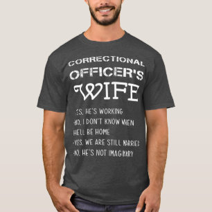 T-shirt Drôle Agent Correctionnel Femme Réponses commune