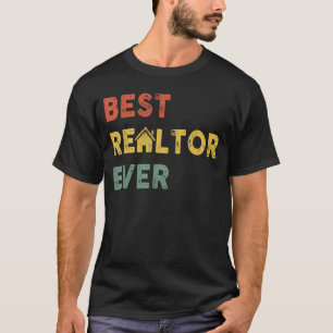 T-shirt Drôle Agent Immobilier Cadeau Meilleur Réalisateur