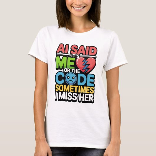 T-shirt Drôle AI Coding Quote - Humour programmeur (Devant)